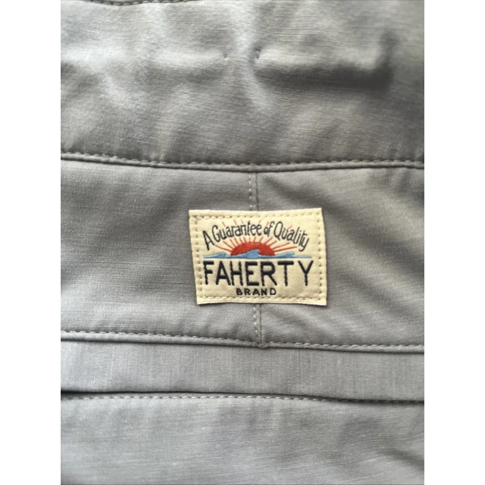 Faherty Men's All Day Shorts Swim 30 Gray Quick Dry Lightweight Drawstring